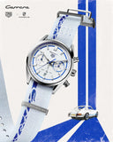 Tag Heuer Carrera Porsche RS 2.7 Automatic Chronograph White Dial White Nylon Strap Watch for Men - CBN2016.EB0275 Buy Now By Tag Heuer