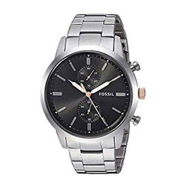 Fossil Townsman Chronograph Grey Dial Silver Steel Strap Watch for Men - FS5407 Buy Now By Fossil