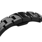 Daniel Wellington Iconic Link Ceramic Black Dial Black Steel Strap Watch For Women - DW00100414 Buy Now By Daniel Wellington