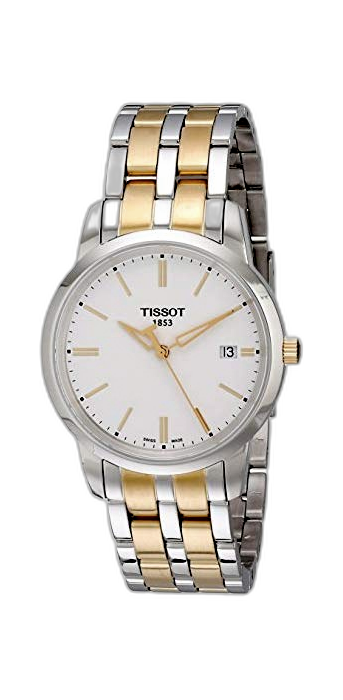 Tissot T Classic Dream White Dial Two Tone Steel Strap Watch for Men - T033.410.22.011.01 Buy Now By Tissot