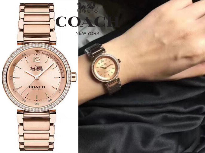 Coach Sports Rose Gold Dial Rose Gold Steel Strap Watch for Women - 14502200 Buy Now By Coach