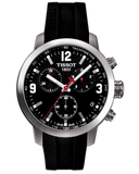 Tissot PRC 200 Chronograph Black Dial Black Rubber Strap Watch for Men - T114.417.17.057.00 Buy Now By Tissot
