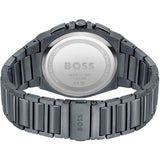 Hugo Boss Steer Chronograph Quartz Grey Dial Grey Steel Strap Watch For Men - 1513996 Buy Now By Hugo Boss