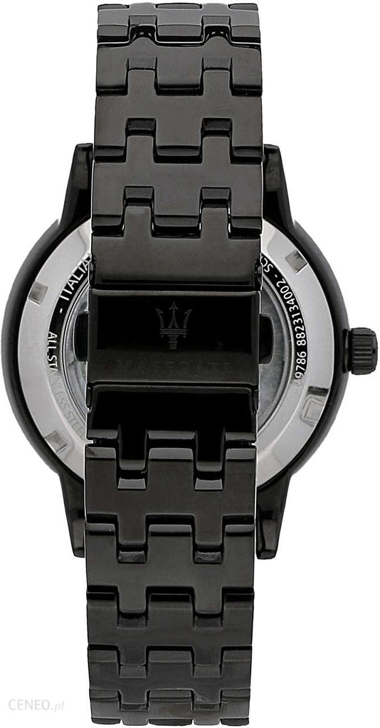 Maserati Granturismo Sport GT Skeleton Black Dial Black Steel Strap Watch For Men - R8823134003 Buy Now By Maserati