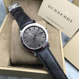 Burberry The City Grey Dial Black Leather Strap Watch for Men - BU9030 Buy Now By Burberry