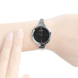 Calvin Klein Lively Black Dial Silver Steel Strap Watch for Women - K4U2312S Buy Now By Calvin Klein