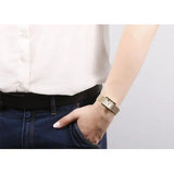 Guess Nouveau Diamonds Gold Dial Gold Mesh Bracelet Watch for Women - W0127L2 Buy Now By Guess