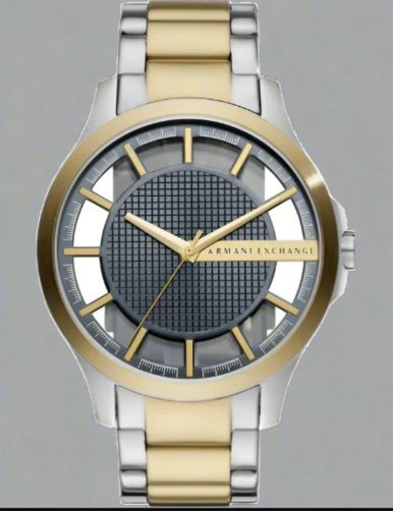 Armani Exchange Hampton Chronograph Grey Dial Two Tone Steel Strap Watch For Men - AX2403 Buy Now By Armani Exchange
