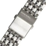 Diesel Little Daddy Chronograph Black Dial Silver Steel Strap Watch For Men - DZ7259 Buy Now By Diesel