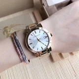 Burberry The City Silver Dial Gold Steel Strap Unisex Watch - BU9003 Buy Now By Burberry