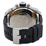 Diesel Mr Daddy Chronograph White Dial Black Leather Strap Watch For Men - DZ7125 Buy Now By Diesel
