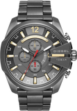 Diesel Mega Chief Chronograph Grey Dial Grey Steel Strap Watch For Men - DZ4421 Buy Now By Diesel