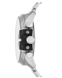 Diesel Mega Chief Chronograph Silver Dial Silver Steel Strap Watch For Men - DZ4501 Buy Now By Diesel