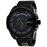 Diesel Mega Chief Chronograph Black Dial Black Mesh Bracelet Watch For Men - DZ4514 Buy Now By Diesel
