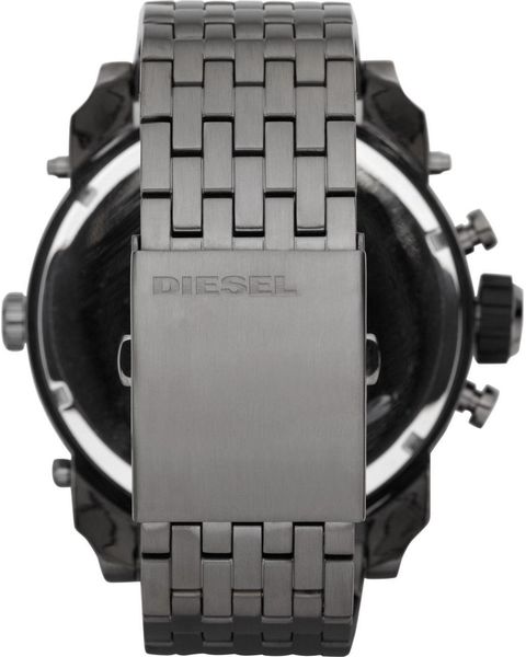 Diesel Mr Daddy 1.0 Gray Dial Gray Stainless Steel Watch For Men - DZ7247 Buy Now By Diesel
