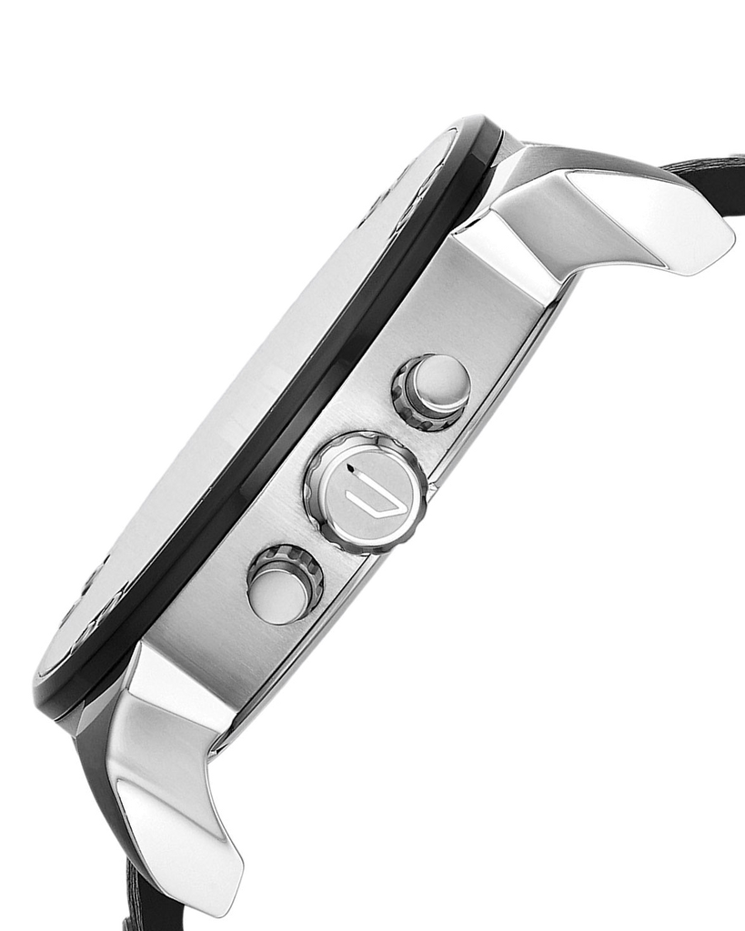 Diesel Mr Daddy Chronograph Black Dial Black Leather Strap Watch For Men - DZ7313 Buy Now By Diesel