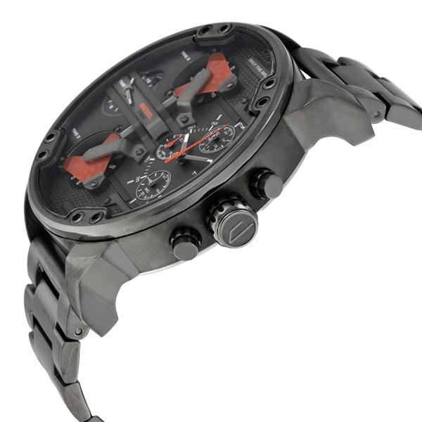 Diesel Mr Daddy 2.0 Chronograph Grey Dial Grey Steel Strap Watch For Men - DZ7315 Buy Now By Diesel
