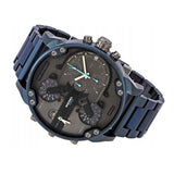 Diesel Daddy 2.0 Chronograph Grey Dial Blue Steel Strap Watch For Men - DZ7414 Buy Now By Diesel