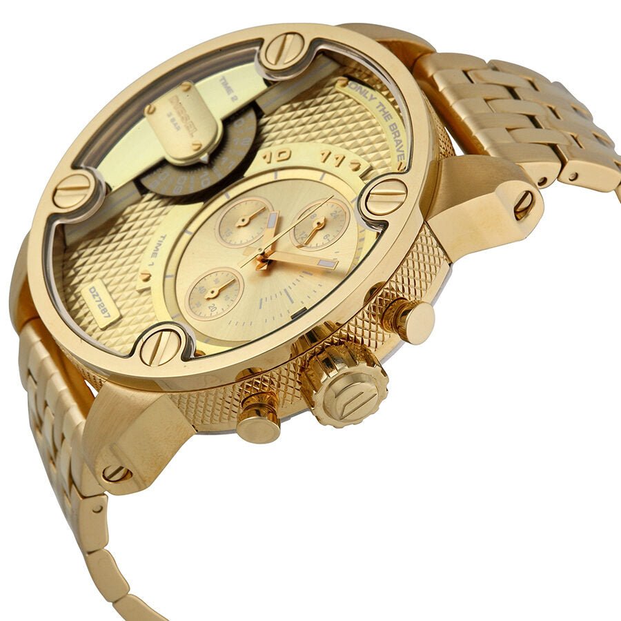 Diesel Mr Daddy 2.0 Chronograph Gold Dial Gold Steel Strap Watch For Men - DZ7399 Buy Now By Diesel