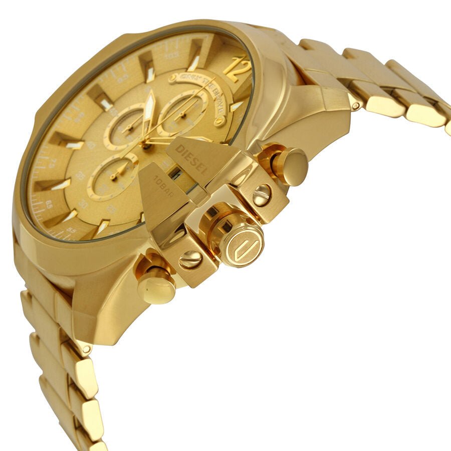 Diesel Mr Daddy 2.0 Chronograph Gold Dial Gold Steel Strap Watch For Men - DZ7399 Buy Now By Diesel