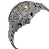 Diesel Mega Chief Chronograph Grey Dial Grey Steel Strap Watch For Men - DZ4466 Buy Now By Diesel