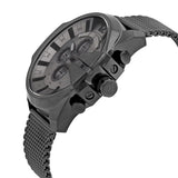 Diesel Mega Chief Chronograph Black Dial Black Mesh Strap Watch For Men - DZ4527 Buy Now By Diesel