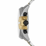 Diesel Mega Chief Chronograph Black Dial Two Tone Steel Strap Watch For Men - DZ4581 Buy Now By Diesel