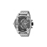 Diesel Little Daddy Chronograph Black Dial Silver Steel Strap Watch For Men - DZ7259 Buy Now By Diesel