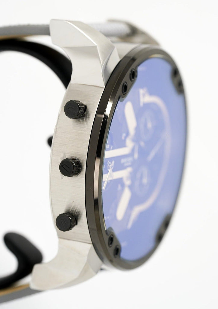 Diesel Mr. Daddy 2.0 Chronograph Black Dial Grey Nylon Strap Watch For Men - DZ7429 Buy Now By Diesel