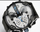 Diesel Mr Daddy 2.0 Chronograph Grey Dial Black Nylon Strap Watch For Men - DZ7420 Buy Now By Diesel