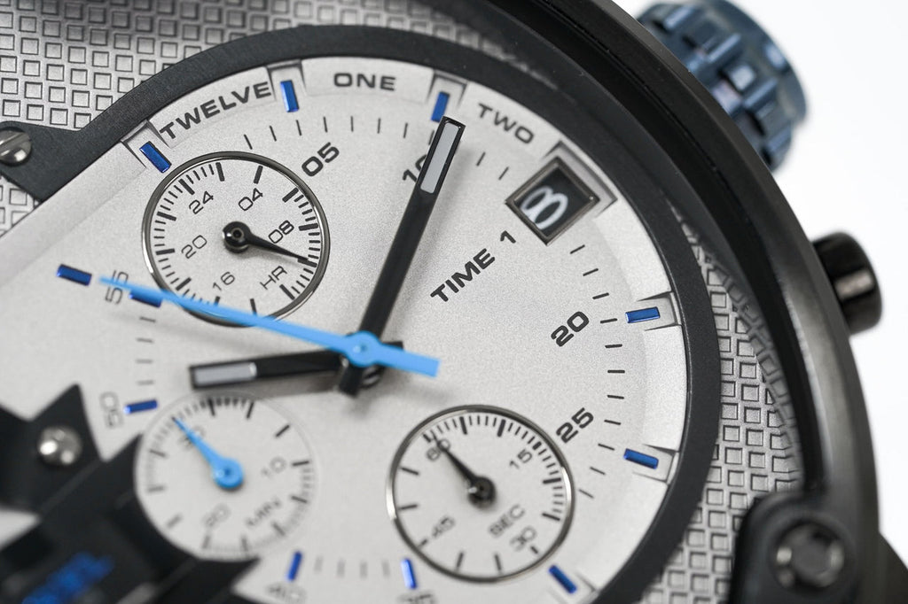 Diesel Mr Daddy 2.0 Chronograph Grey Dial Black Nylon Strap Watch For Men - DZ7420 Buy Now By Diesel