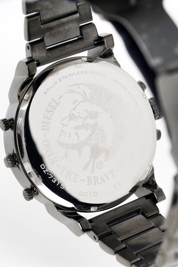 Diesel Mr Daddy 2.0 Chronograph Grey Dial Grey Steel Strap Watch For Men - DZ7315 Buy Now By Diesel
