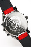 Diesel Mr Daddy 2.0 Chronograph Grey Dial Red Rubber Strap Watch For Men - DZ7423 Buy Now By Diesel