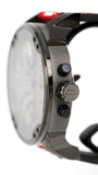 Diesel Mr Daddy 2.0 Chronograph Grey Dial Red Rubber Strap Watch For Men - DZ7423 Buy Now By Diesel