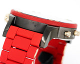 Diesel Mr Daddy 2.0 Chronograph Grey Dial Red Rubber Strap Watch For Men - DZ7430 Buy Now By Diesel