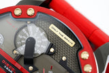 Diesel Mr Daddy 2.0 Chronograph Grey Dial Red Rubber Strap Watch For Men - DZ7430 Buy Now By Diesel