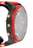 Diesel Mr Daddy 2.0 Chronograph Grey Dial Red Rubber Strap Watch For Men - DZ7430 Buy Now By Diesel
