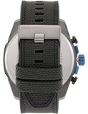 Diesel Mega Chief Chronograph Black Dial Black Nylon Strap Watch For Men - DZ4500 Buy Now By Diesel