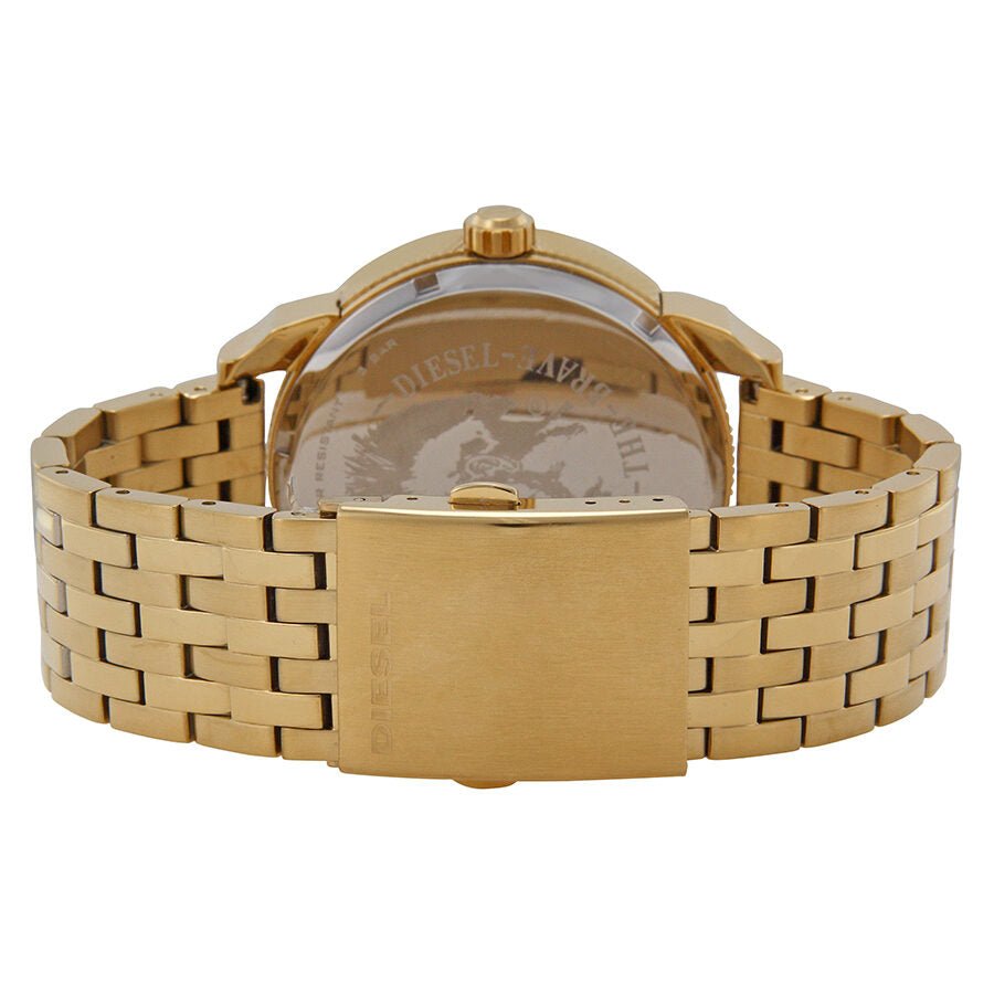 Diesel Mini Daddy Gold Dial Gold Steel Strap Watch For Men - DZ7306 Buy Now By Diesel