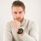 Diesel Mr. Daddy 2.0 Chronograph Black Dial Black Steel Strap Watch For Men - DZ7435 Buy Now By Diesel