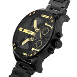 Diesel Mr. Daddy 2.0 Chronograph Black Dial Black Steel Strap Watch For Men - DZ7435 Buy Now By Diesel