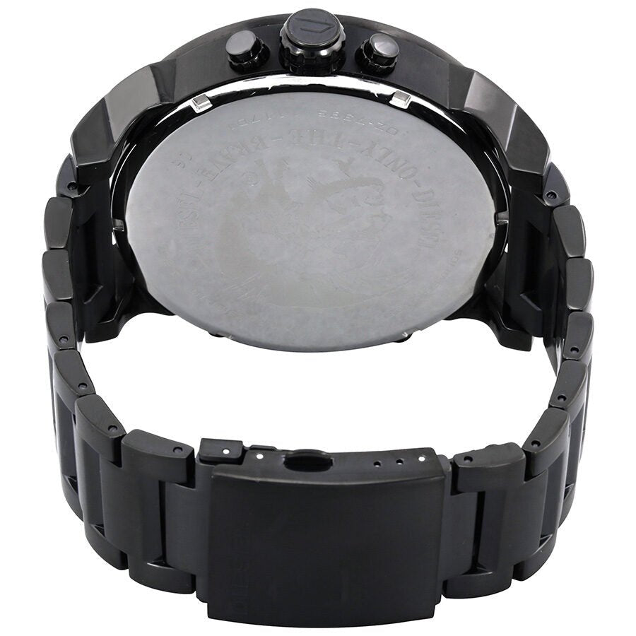 Diesel Mr Daddy 2.0 Chronograph Black Dial Black Steel Strap Watch For Men - DZ7395 Buy Now By Diesel