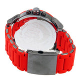 Diesel Mr Daddy 2.0 Chronograph Black Dial Red Silicone Strap Watch For Men - DZ7370 Buy Now By Diesel