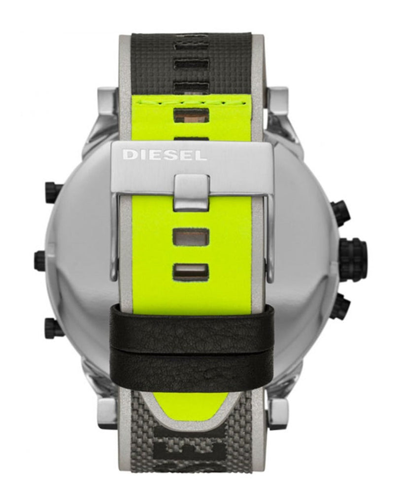 Diesel Mr. Daddy 2.0 Chronograph Black Dial Grey Nylon Strap Watch For Men - DZ7429 Buy Now By Diesel