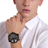 Diesel Mr. Daddy 2.0 Chronograph Grey Dial Brown Leather Strap Watch For Men - DZ7406 Buy Now By Diesel