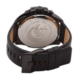 Diesel Mega Chief Chronograph Black Dial Black Leather Strap Watch For Men - DZ4291 Buy Now By Diesel