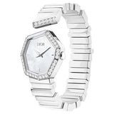 Dior Gem Dior Mother of Pearl Diamonds White Dial White Leather Strap Watch for Women - CD18111X1006 Buy Now By Dior