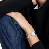 Dior Gem Dior Mother of Pearl Diamonds White Dial White Leather Strap Watch for Women - CD18111X1006 Buy Now By Dior