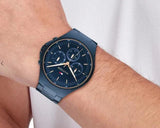 Tommy Hilfiger Justin Chronograph Blue Dial Blue Steel Strap Watch For Men - 1792058 Buy Now By Tommy Hilfiger