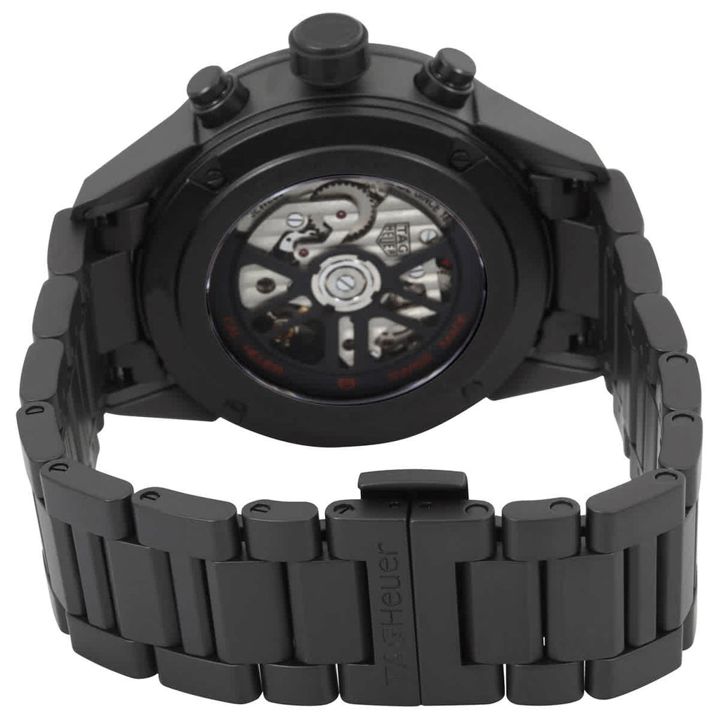 Tag Heuer Carrera Automatic Chronograph Black Dial Black Steel Strap Watch for Men - CBG2090.BH0661 Buy Now By Tag Heuer